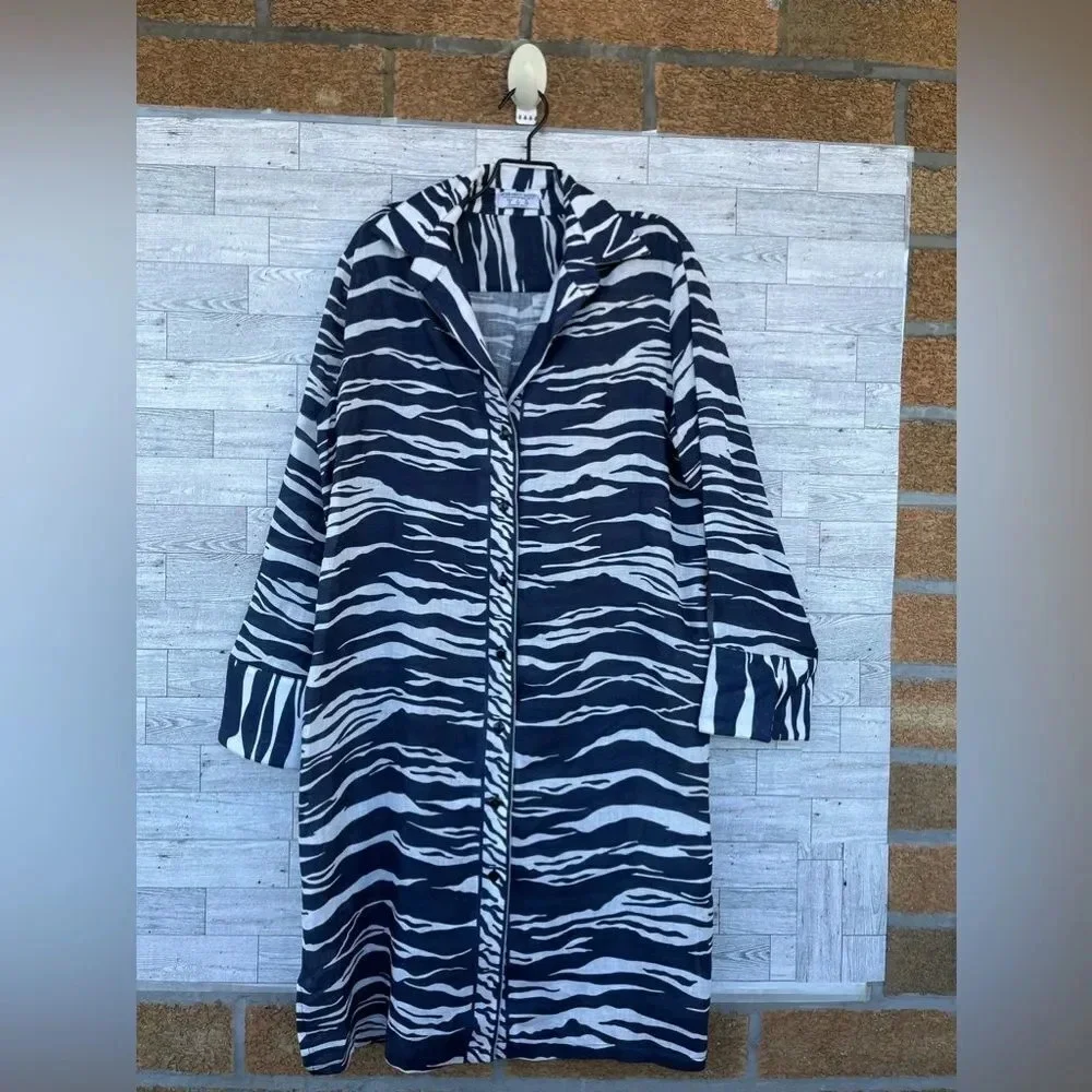 AVERARDO BESSI
Linen mid-length Zebra dress size 8 - Picture 10 of 16